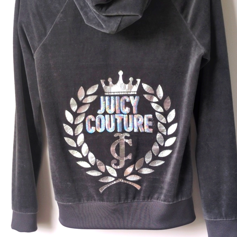 vtg Juicy Couture Velour Sequin Jacket